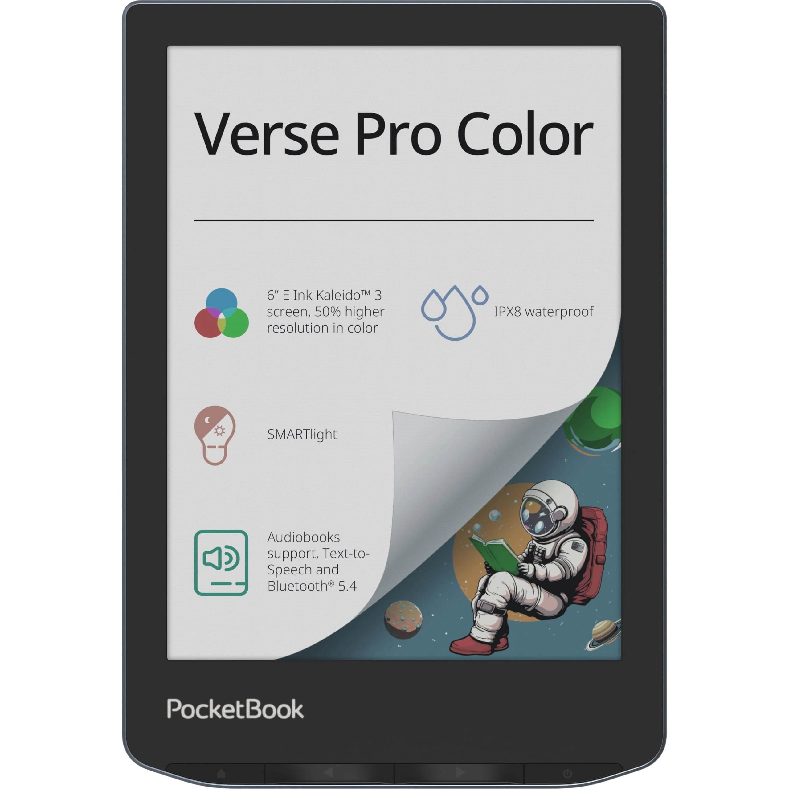 Електронна книга PocketBook 634K3 Verse Pro Color Stormy Sea (PB634K3-1-CIS) (UA)
