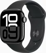 Apple Watch Series 10 GPS 42мм Jet Black Alu. Case w. Black Sport Band - M/L (MWWF3)