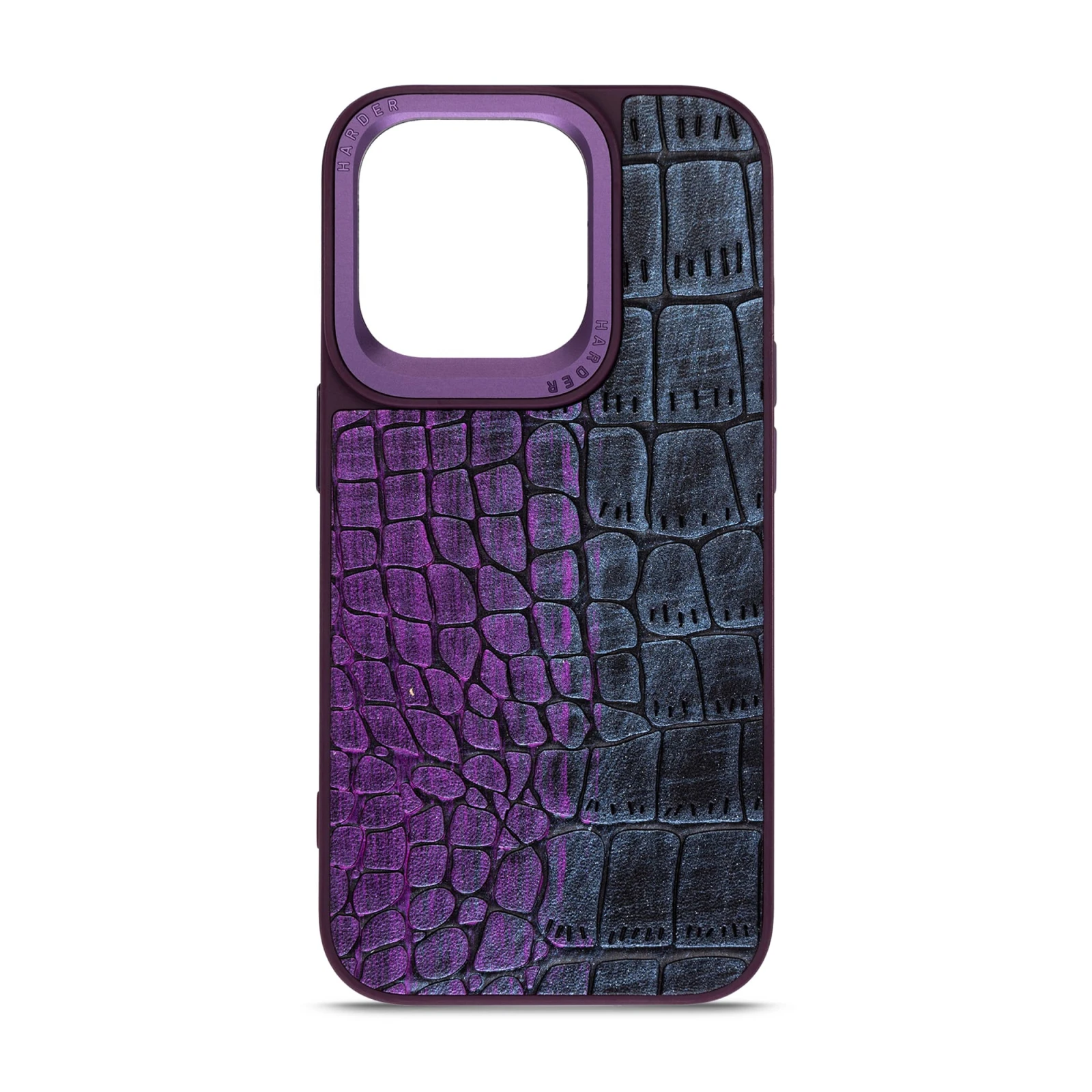 Чохол для мобільного телефону Harder Glamorous Croco iPhone 15 Pro Dark Purple (ARM76763) (UA)