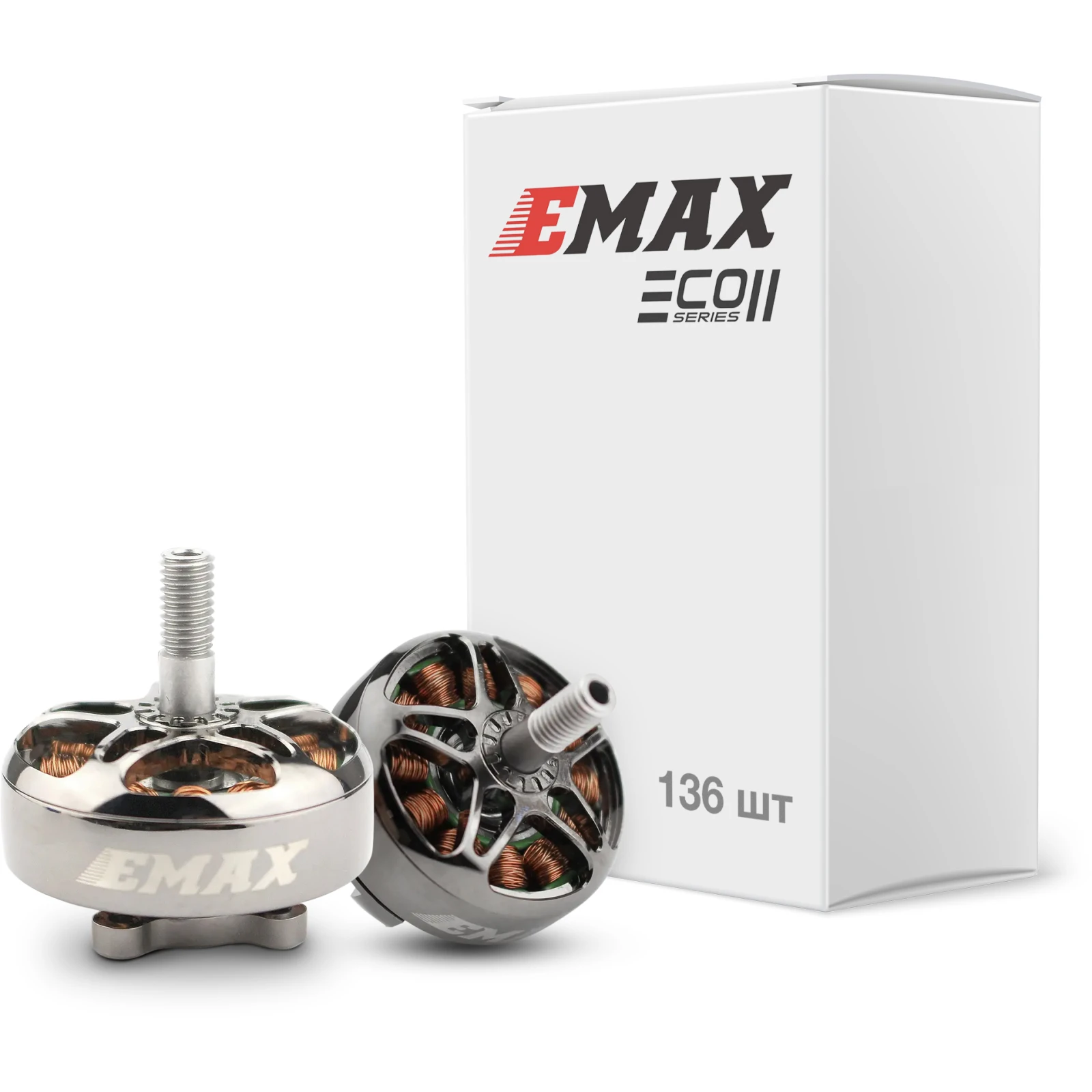 Двигун для дрону Emax ECO II 2807А 1300KV упаковка 136шт. (0101096071) (UA)