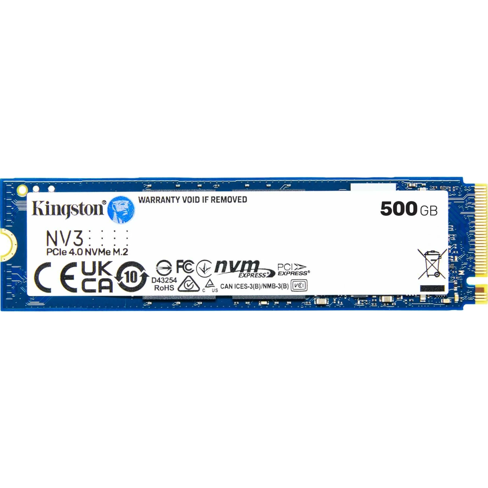 SSD диск M.2 2280 500GB Kingston (SNV3S/500G)