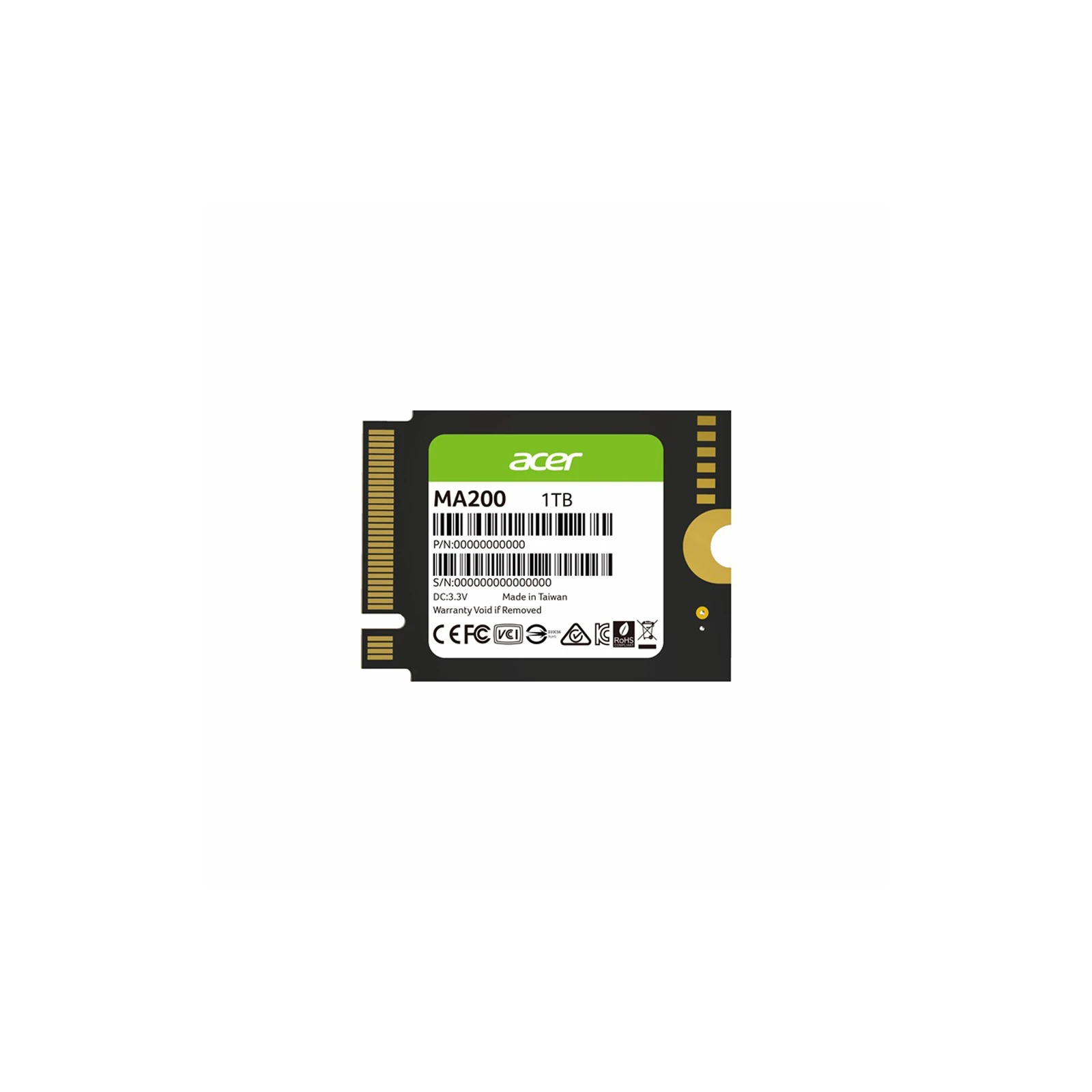 SSD диск M.2 2230 1TB MA200 Acer (BL.9BWWA.154) (UA)