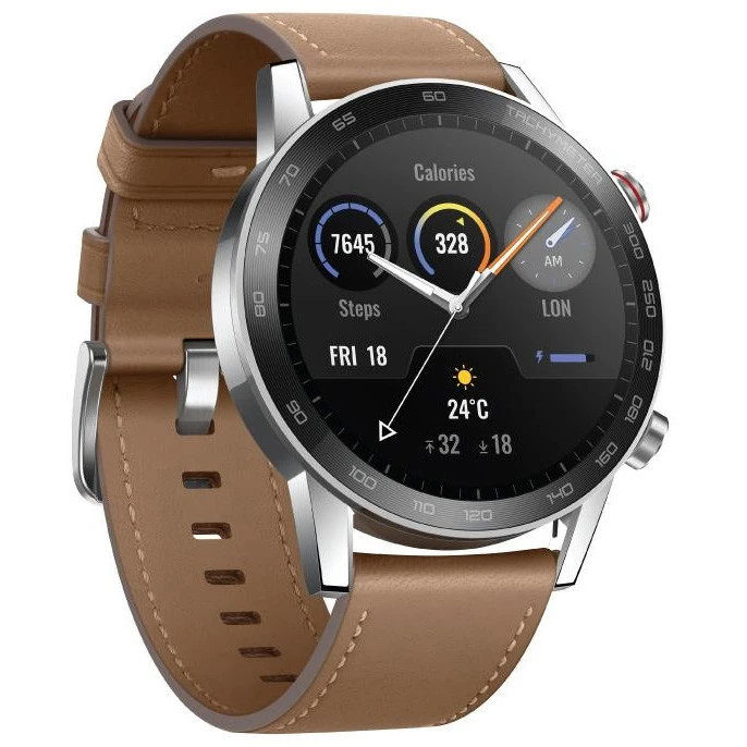 Huawei Honor Magic Watch 2 MNS-B19 Flax Brown 46mm Brown Leather Strap