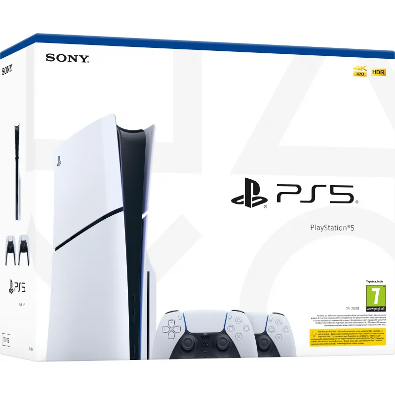 Ігрова приставка Sony PlayStation 5 Slim 1TB + DualSense Wireless Controller (1000042051) (UA)