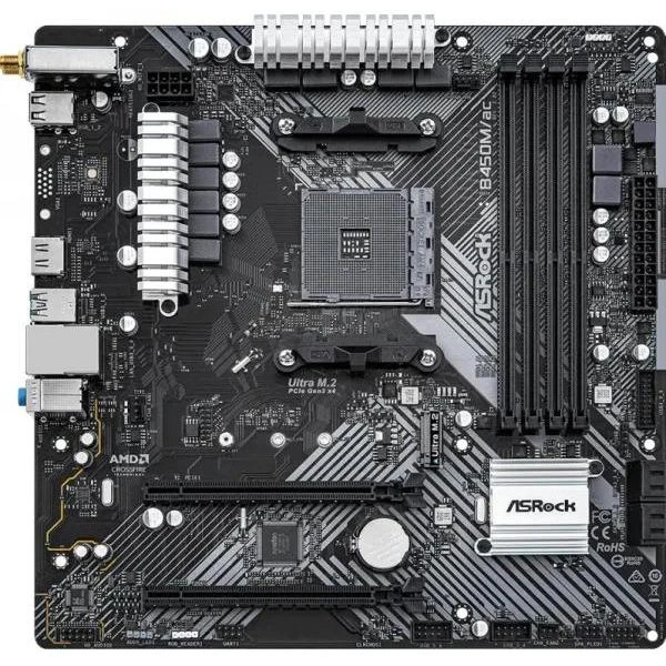 Материнська плата ASRock B450M/ac R2.0