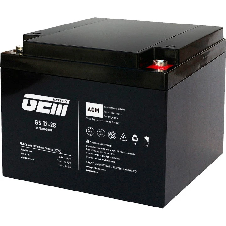 Акумуляторна батарея GEM BATTERY GS 12-28 (12В, 28Ач) (UA)