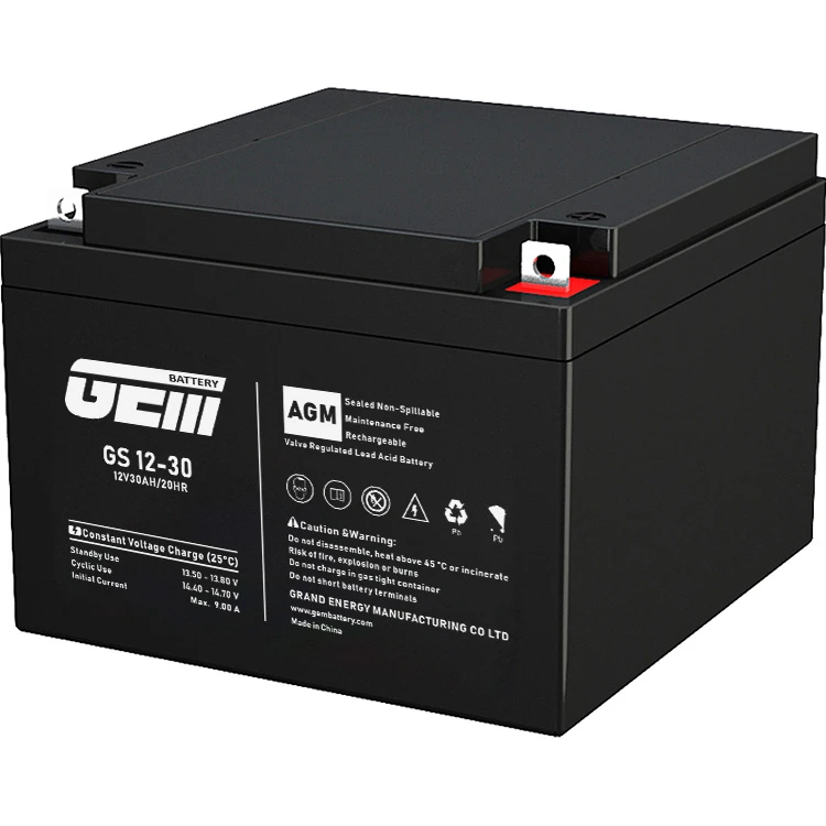 Акумуляторна батарея GEM BATTERY GS 12-30 (12В, 30Ач) (UA)