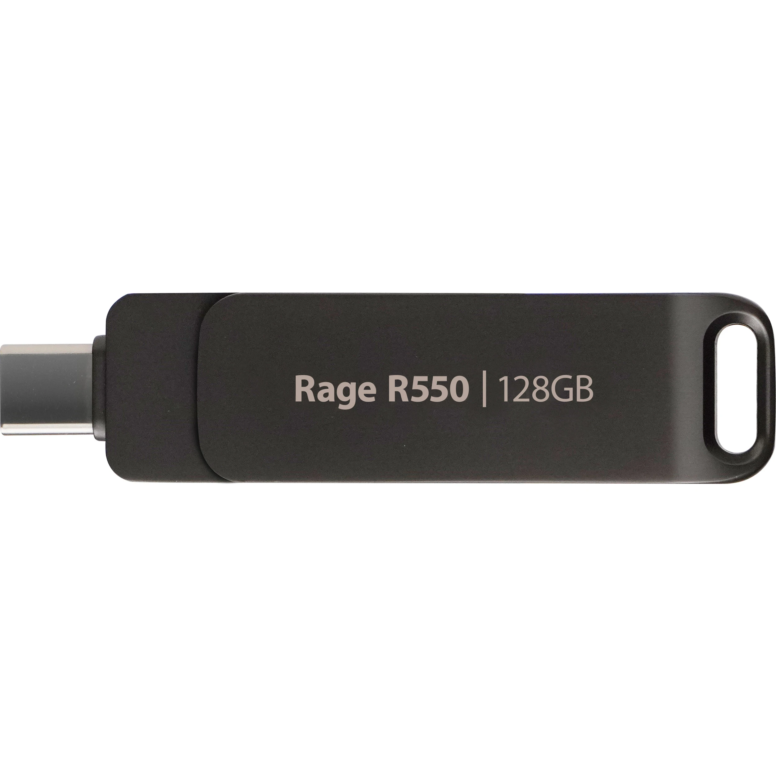 Флеш пам `ять PATRIOT Rage R550 USB/USB-C3.2 128GB Matte Black (PE128GR550DSAD) (UA)