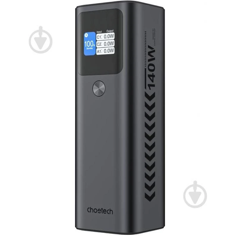 Мобільна батарея Choetech B670 25200mAh 140W Black (B670-CCGY) (UA)