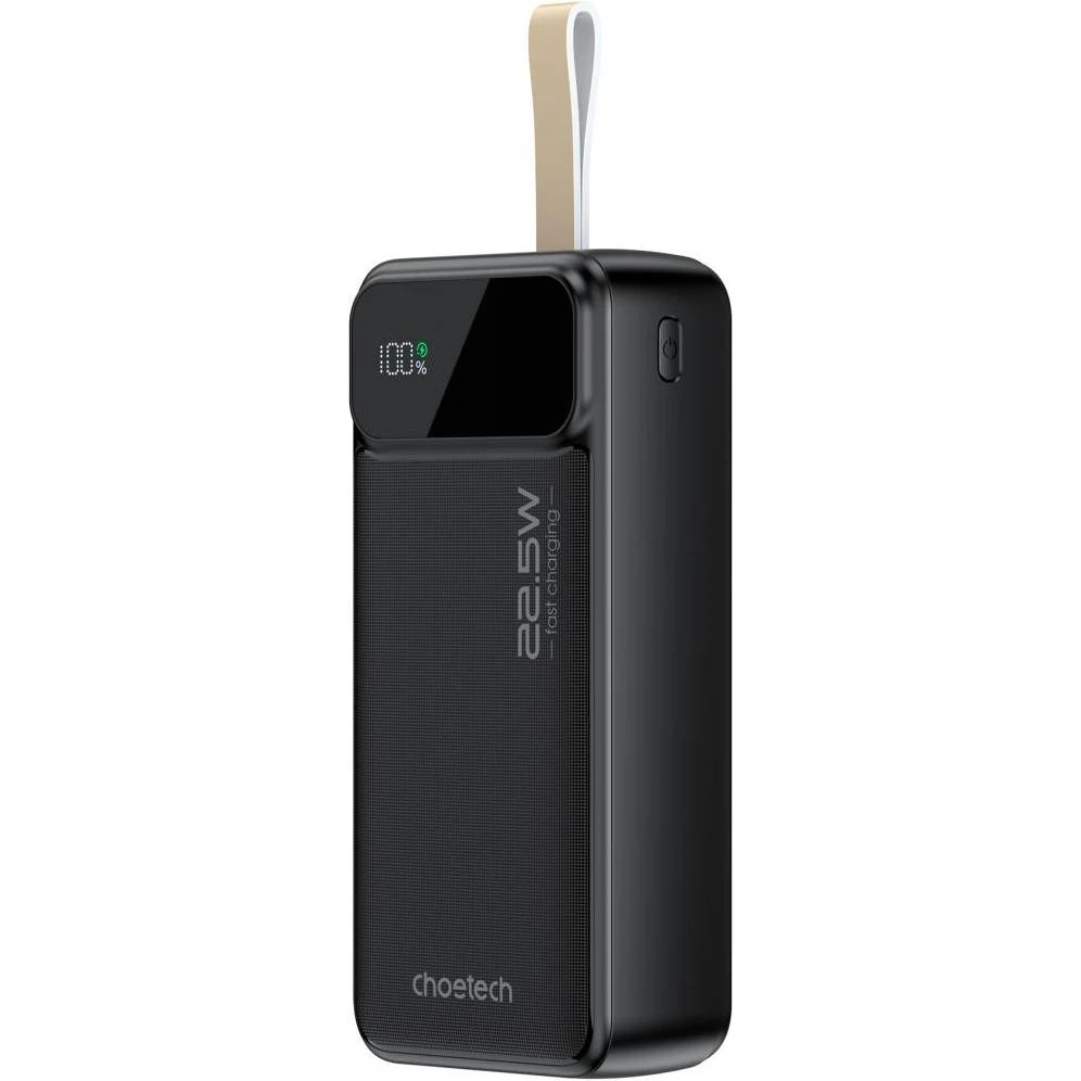 Мобильная батарея Choetech B730 30000mAh PD 22.5W Black (B730-ACBK) (UA)