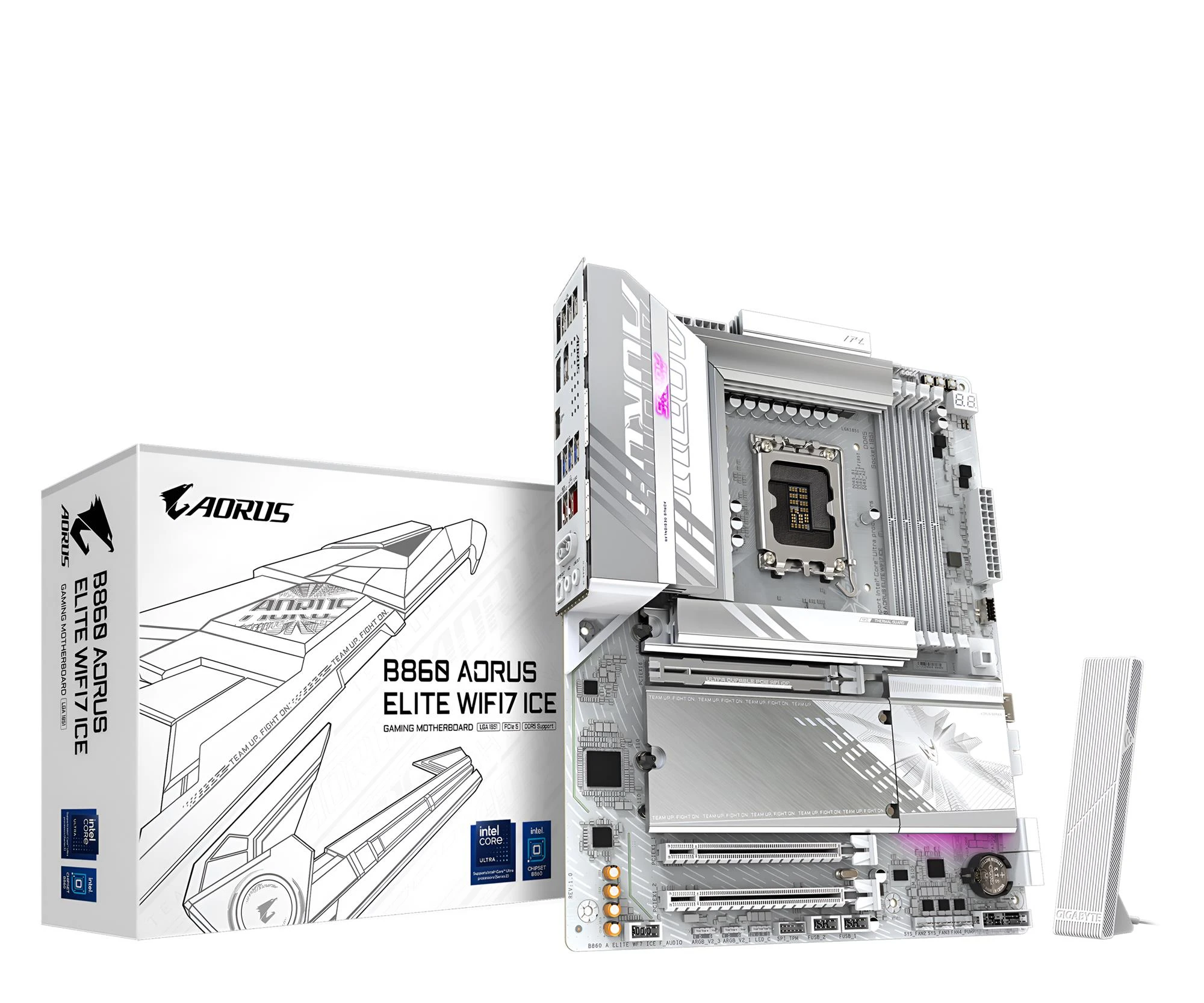 Материнська плата Gigabyte B860 A ELITE WF7 ICE EU