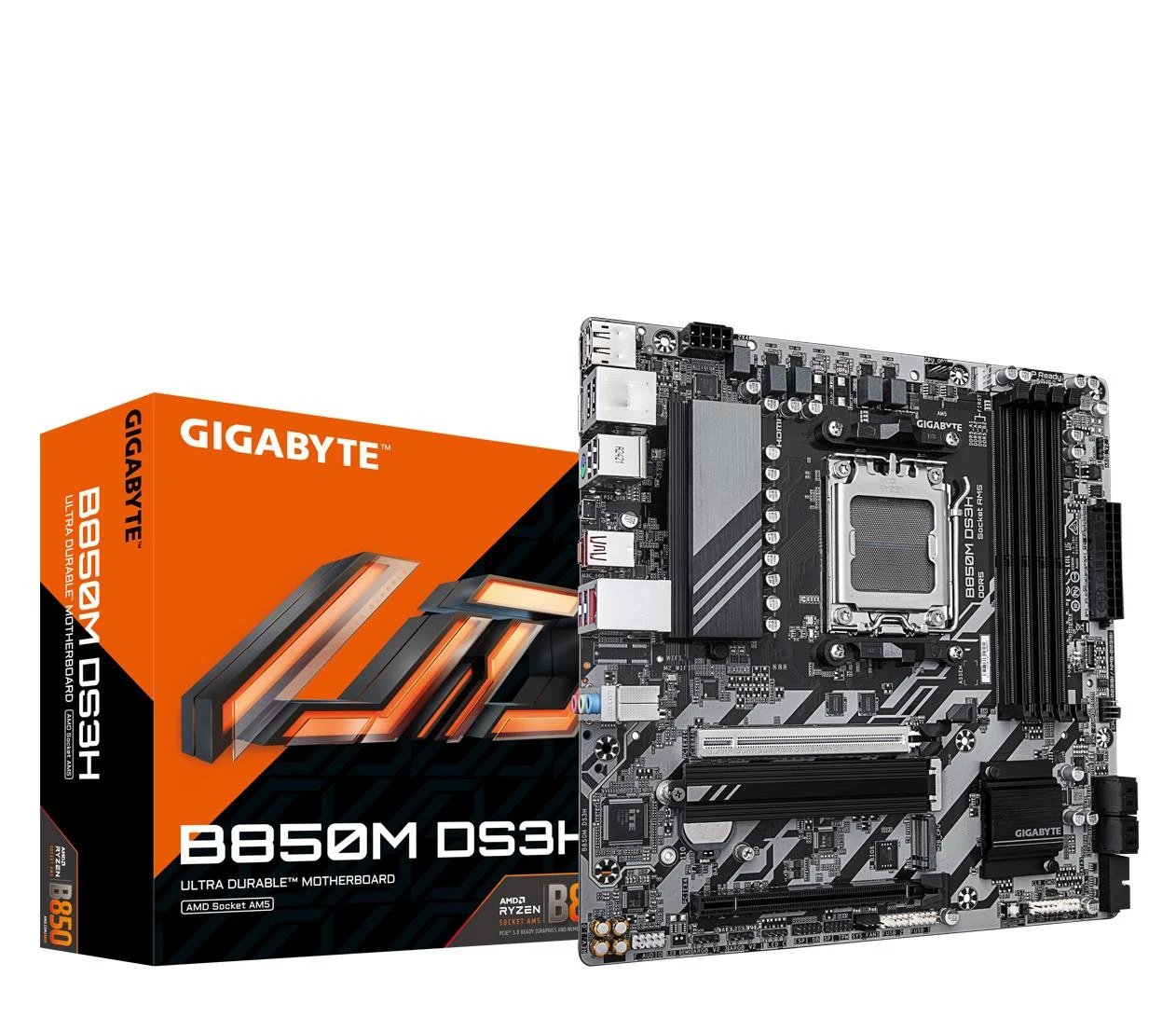 Материнська плата Gigabyte B850M DS3H EU