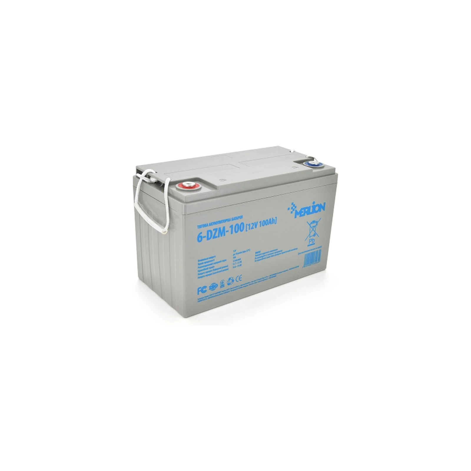 Акумуляторна батарея Merlion 6-DZM-100, 12V 100Ah (6-DZM-100) (UA)