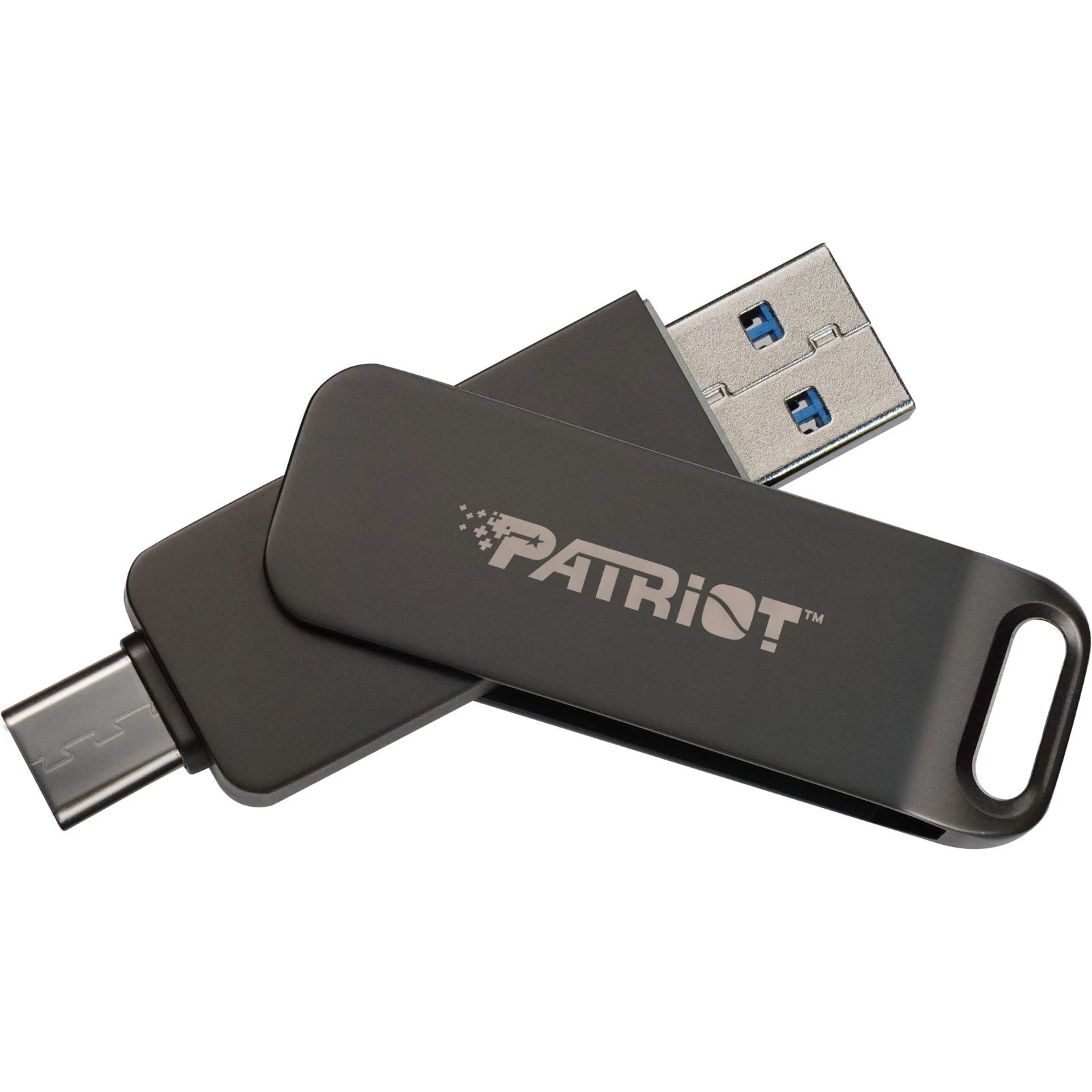 Флеш пам `ять Patriot 32GB Rage R550 Matte Black USB 3.2/Type-C (PE32GR550DSAD) (UA)