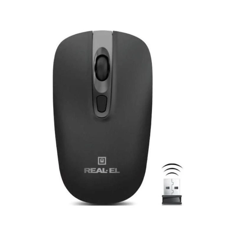 Миша REAL-EL RM-350W Black