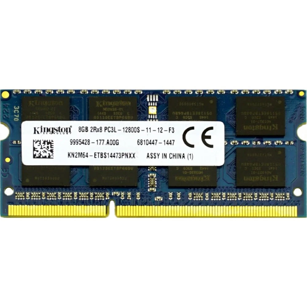 Оперативна пам'ять SO-DIMM 8GB/1600 DDR3L Kingston (KN2M64-ETB)