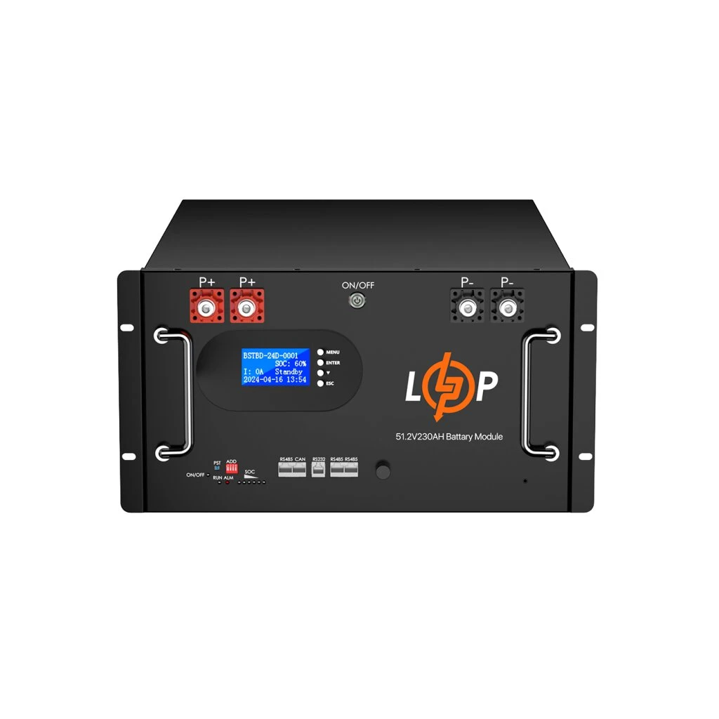Акумуляторна батарея LogicPower 51.2V 230 AH (11776Wh) з LCD RM AB RS485/CAN (Smart BMS 200A) LiFePO4