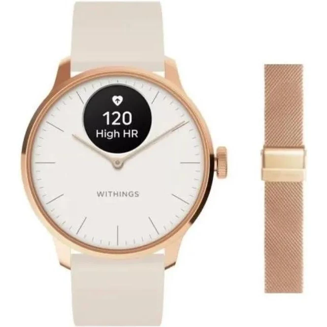 Смарт-часы Withings ScanWatch Light 37mm Rose Gold