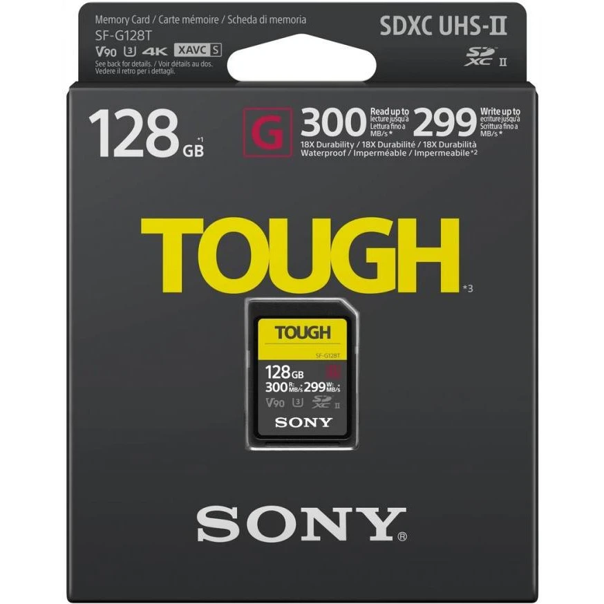 Карта пам'яті Sony 128 GB SDXC UHS-II U3 SF-G128