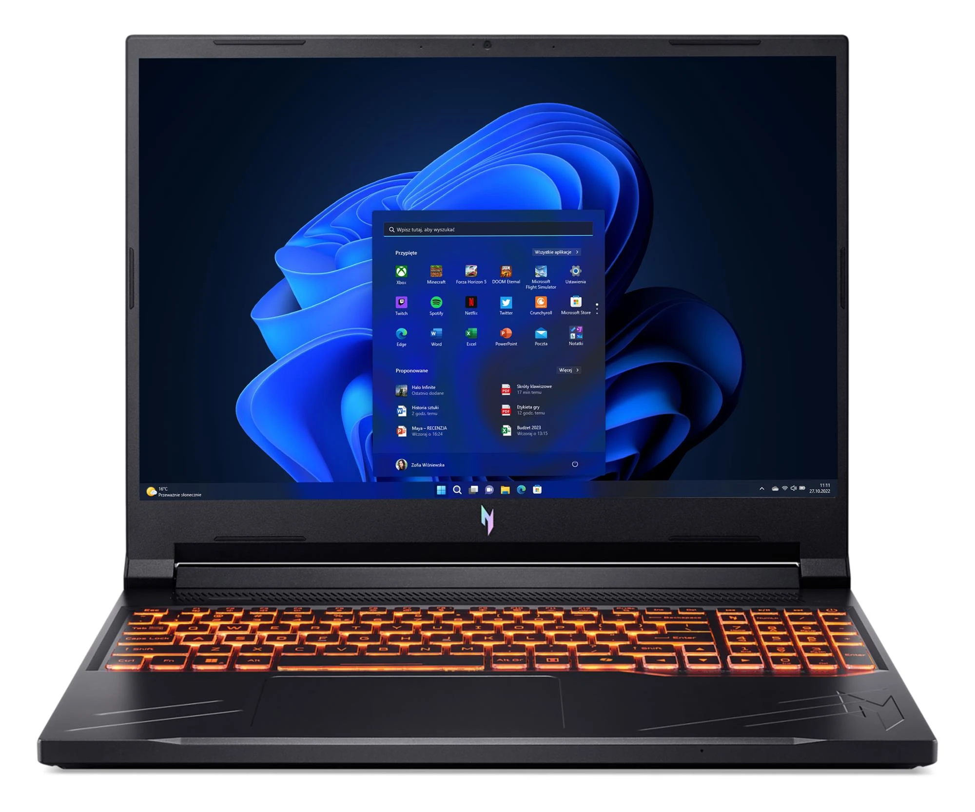 Ноутбук Acer Nitro V16 i7-14650HX/16GB/1TB/Win11 RTX4060 165Hz (ANV16-71 || NH.QTMEP.002)