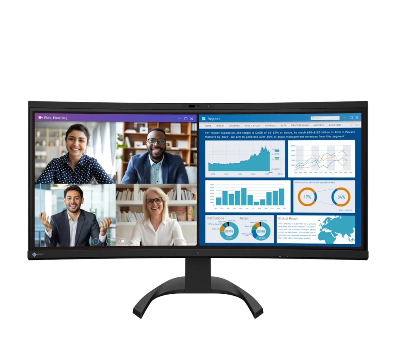 Монитор Eizo FlexScan EV3450XC-BK (EV3450XC-BK) EU