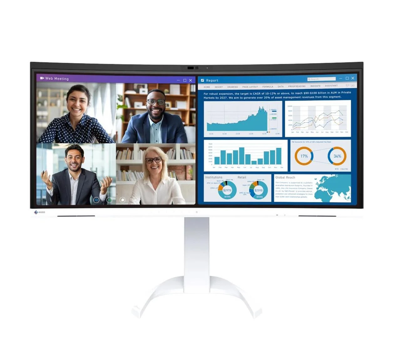 Монитор Eizo FlexScan EV3450XC-WT (EV3450XC-WT) EU