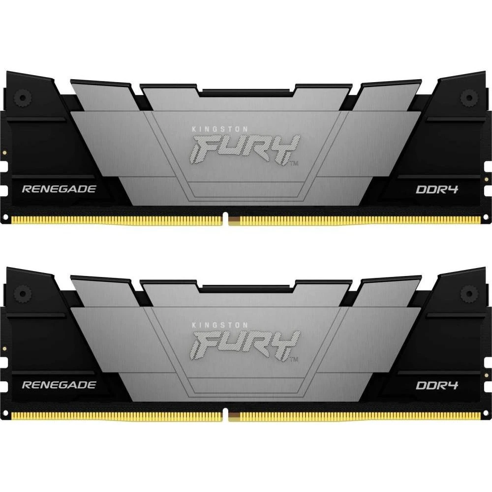 Оперативна пам'ять DDR4 16GB (2x8GB) 4800 MHz Renegade Black Kingston Fury (KF448C19RB2K2/16) (UA)