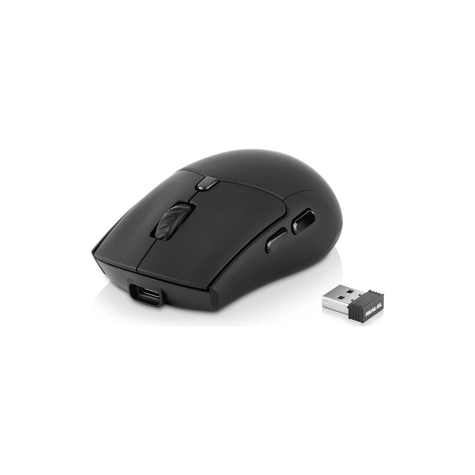 Мышь REAL-EL RM-460W Wireless/Bluetooth Black (EL123200048) (UA)
