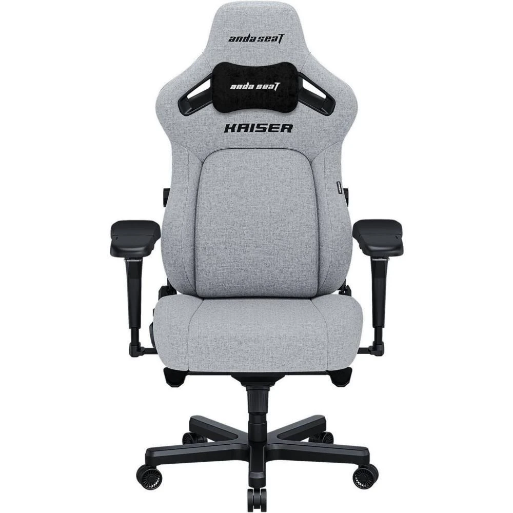 Ігрове крісло Anda Seat Kaiser 4 Fabric Size L Grey (AD12YDDC-L-20-G-CF) (UA)