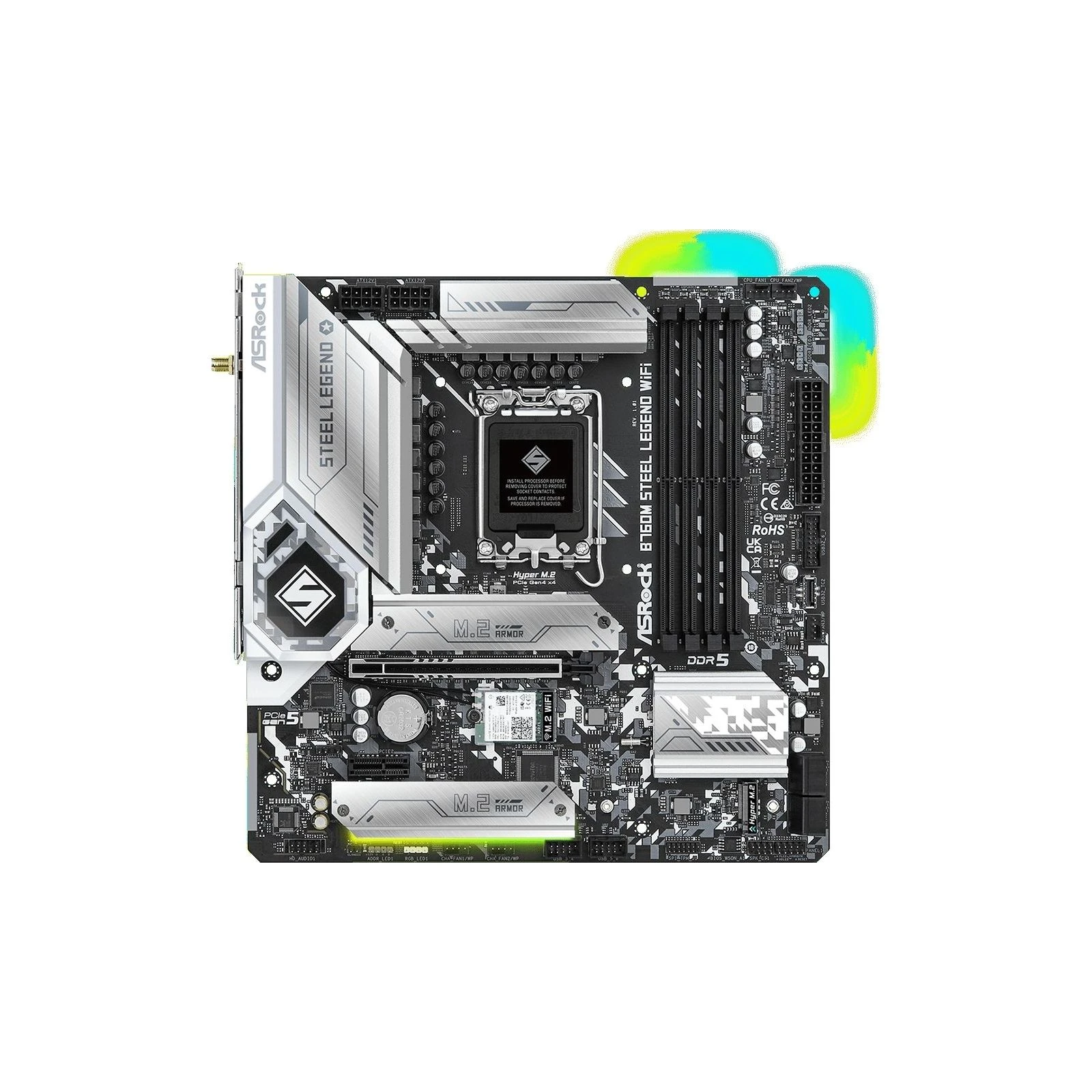 Материнская плата ASRock B760M STEEL LEGEND WIFI (UA)