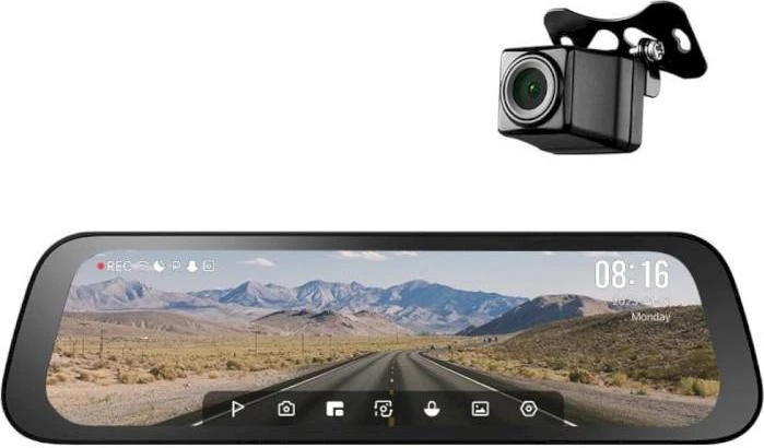 Відеореєстратор 70mai Rearview Dash Cam S500 Set (+ камера заднього виду Midrive RC13)