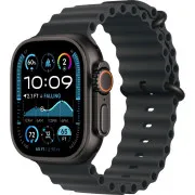 Apple Watch Ultra 2 2024 GPS + Cellular 49mm Black Titanium Case with Black Ocean Band (MX4P3, MYTC3) (Apple Refurbished)