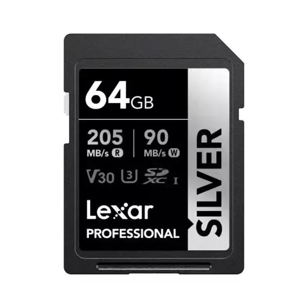 Карта памяти Lexar Professional Silver Pro SDXC 64gb (LSDSILV064G-BNNNG)