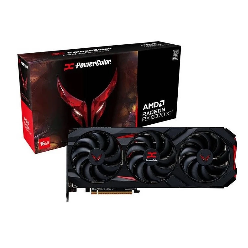 Видеокарта AMD Radeon RX 9070 XT 16GB GDDR6 Red Devil Backplate Special Edition PowerColor (RX9070XT 16G-E/OC/BP) (UA)