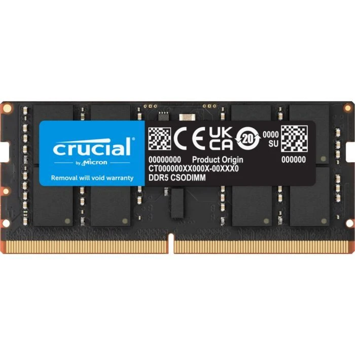 Оперативна пам'ять SoDIMM DDR5 16GB 6400 MHz Micron (CT16G64C52CS5) (UA)
