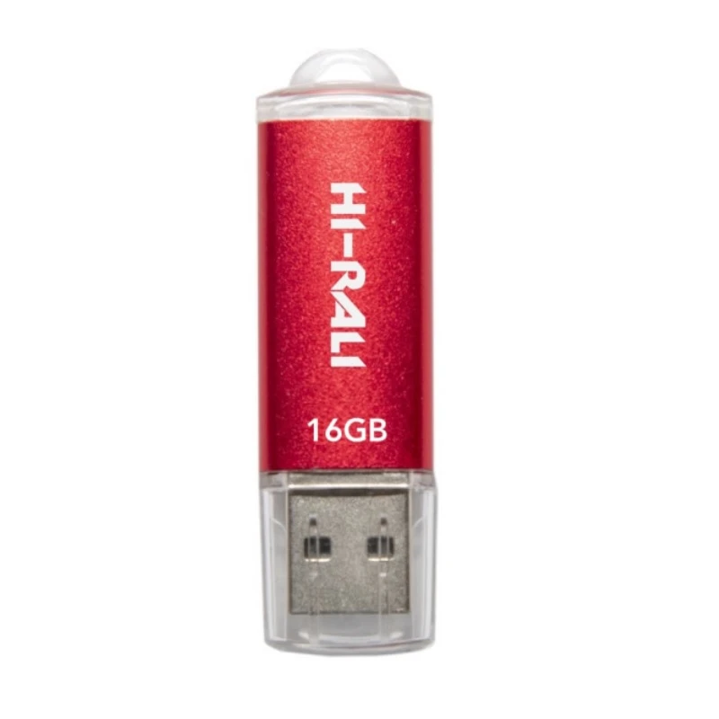 Флеш пам `ять USB 16GB Hi-Rali Rocket Series Red (HI-16GBVCRD) (UA)