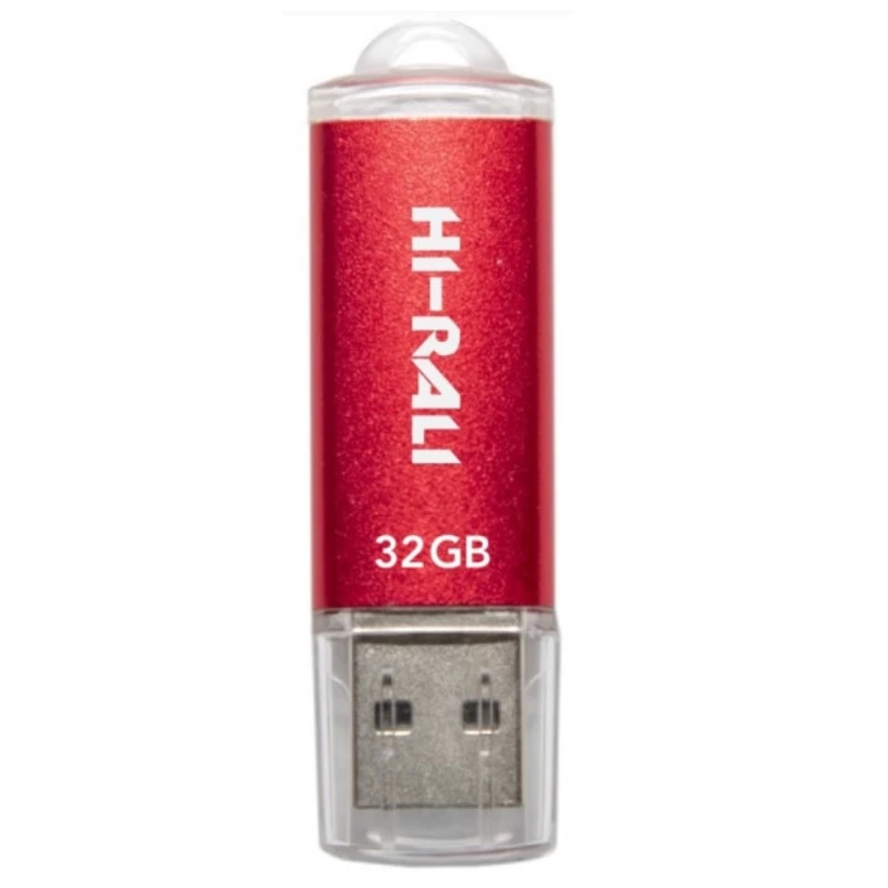 Флеш пам `ять USB 32GB Hi-Rali Rocket Series Red (HI-32GBVCRD) (UA)
