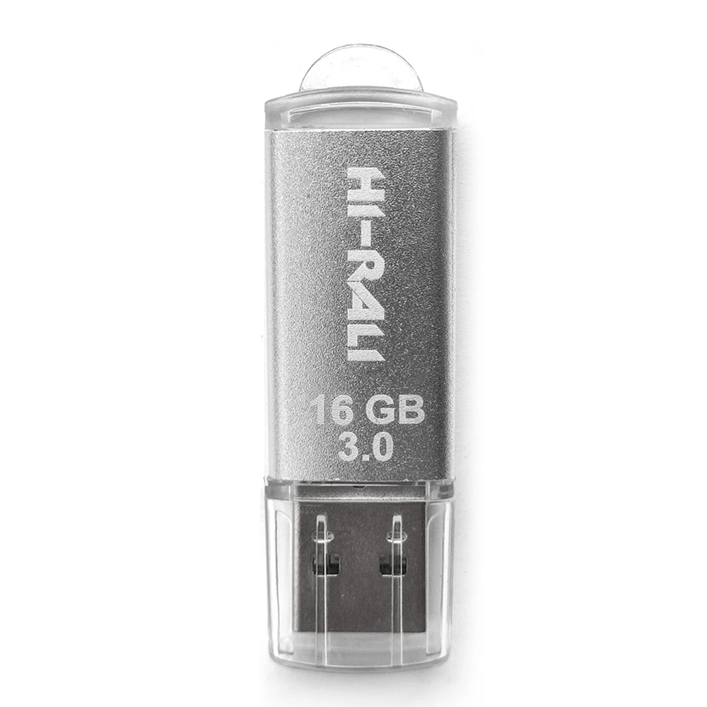 Флеш пам `ять USB3.0 16GB Hi-Rali Rocket Series Silver (HI-16GB3VCSL) (UA)