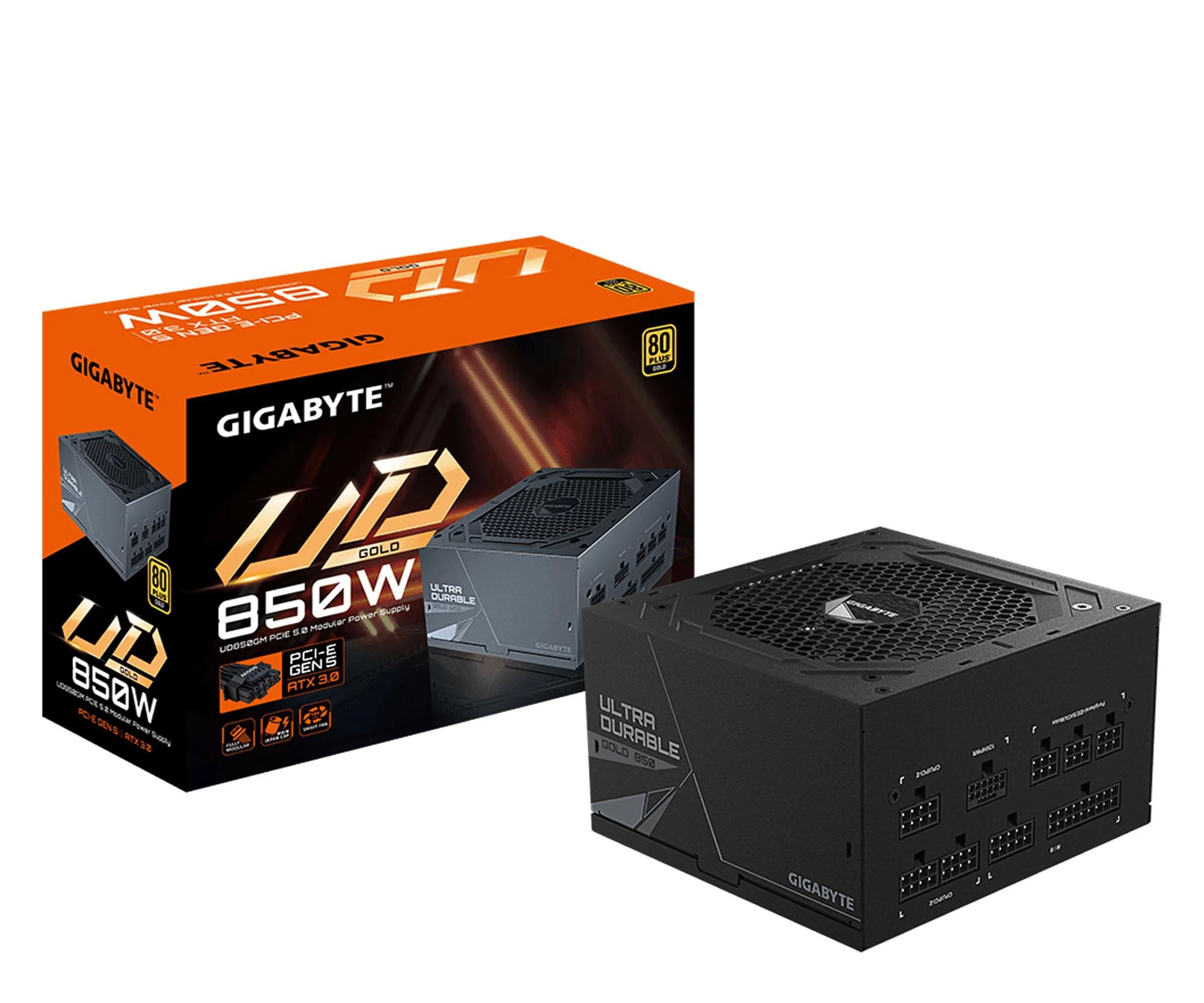 Блок живлення Gigabyte UD850GM PG5 V2 850W 80 Plus Gold ATX 3.1 (GP-UD850GM PG5 V2) EU