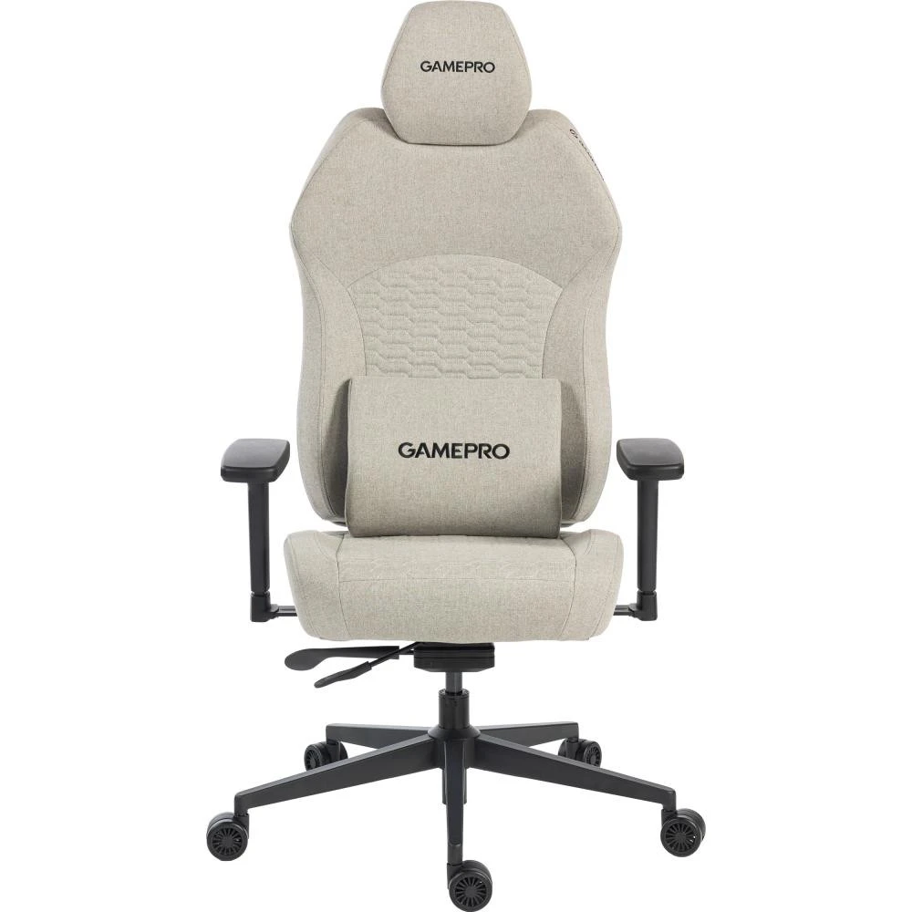 Ігрове крісло GamePro GC760LG Fabric Light Gray (UA)