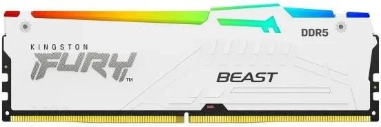 Оперативна пам'ять Kingston FURY 16 GB DDR5 6000 MHz Beast RGB White (KF560C36BWE2A-16) (UA)
