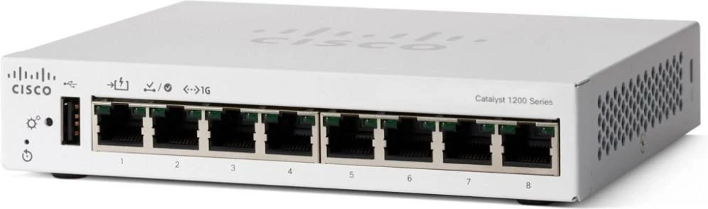 Комутатор керований рівня 3 Cisco Catalyst 1200 (C1200-8T-D) (UA)
