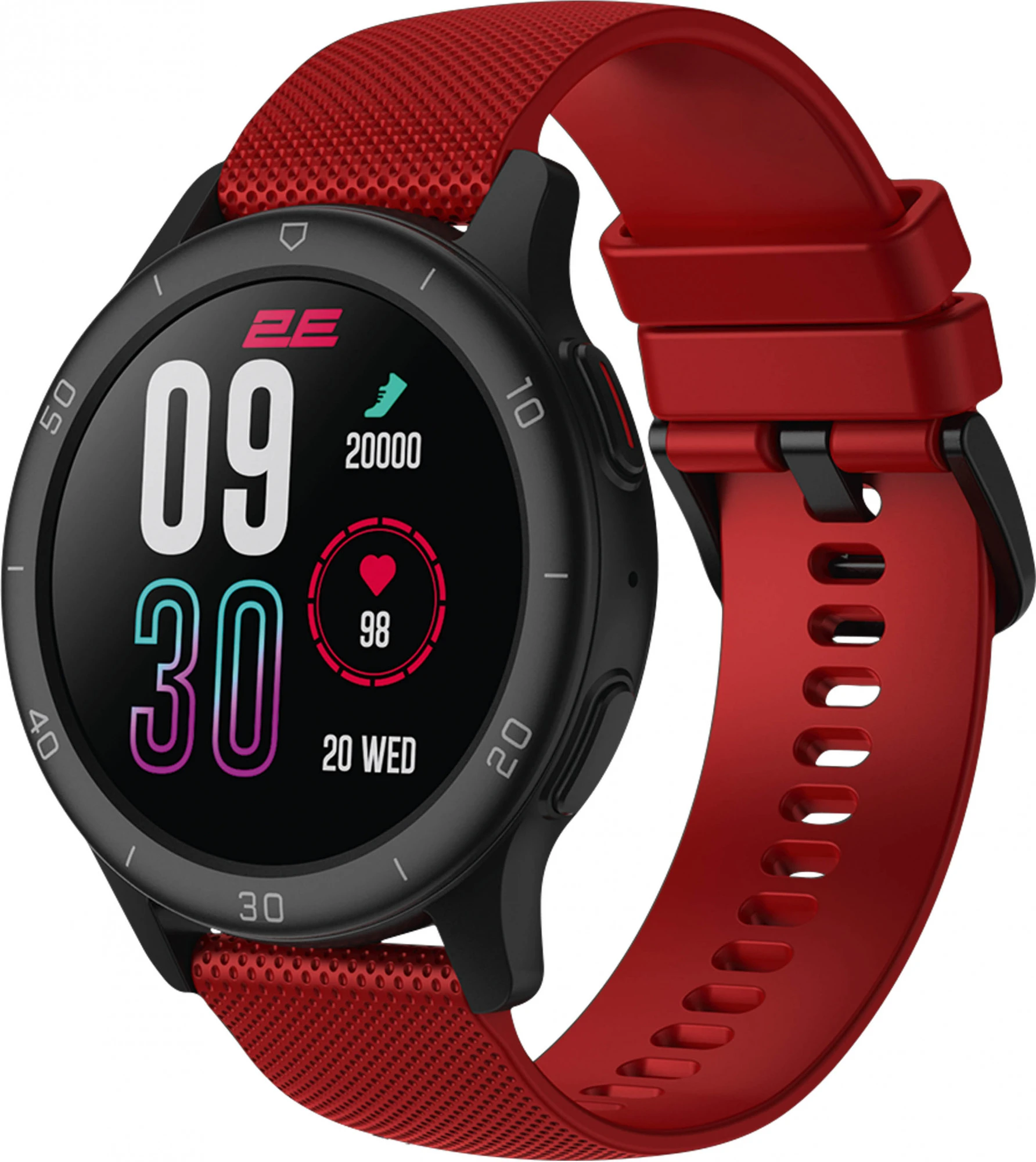 Смарт-часы 2E Motion GT2 47mm Black-Red (2E-CWW21BKRD-WS) (UA)