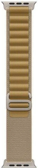 ремінець Apple Alpine Loop Tan - Natural Titanium Finish для Watch 44/45/46/49mm - Medium (MXN23ZM/A) (UA)