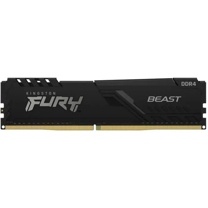 Оперативна пам'ять DDR4 8GB 3200 MHz Beast Black Kingston Fury (ex.HyperX) (KF432C16BB/8WP) (UA)