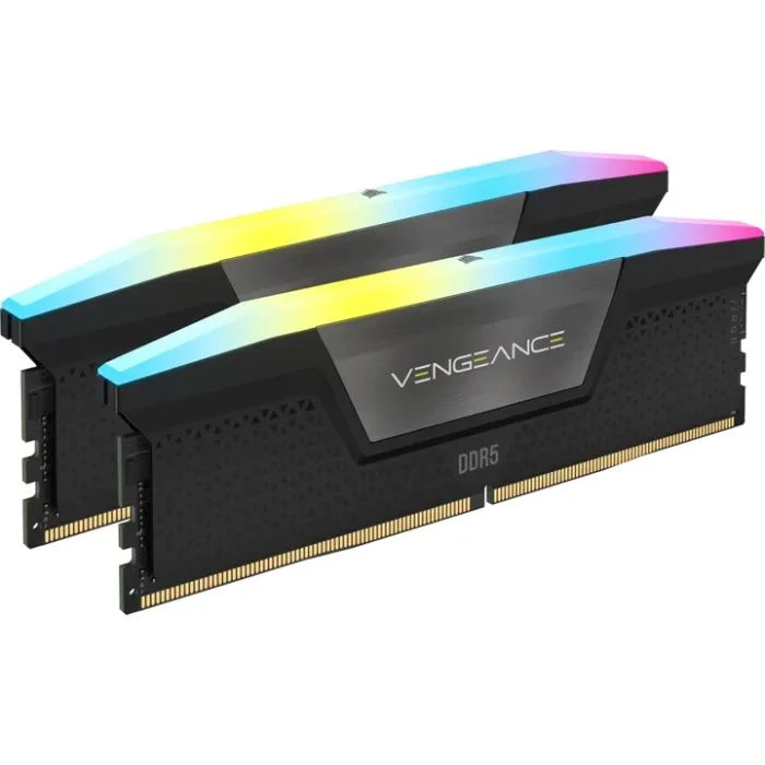 Оперативна пам'ять DDR5 96GB (2x48GB) 6800 MHz Vengeance RGB Black Corsair (CMH96GX5M2B6800C34) (UA)