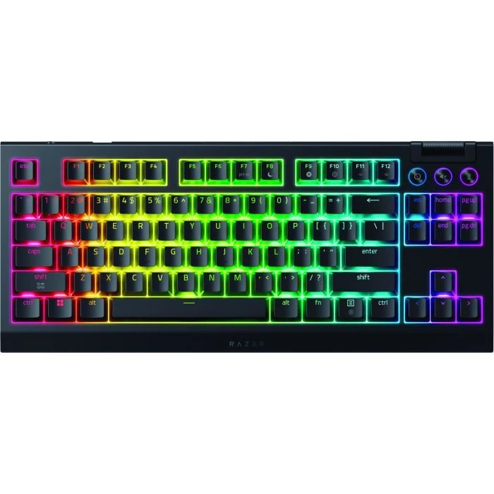 Клавіатура Razer BlackWidow V4 Low-Profile TKL Wireless/Bluetooth/USB Yellow switch UA Black (RZ03-05450100-R3M1) (UA)
