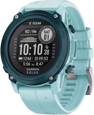 Смарт-годинники Garmin Descent G1 Solar Ocean Edition Azure (010-02604-04)