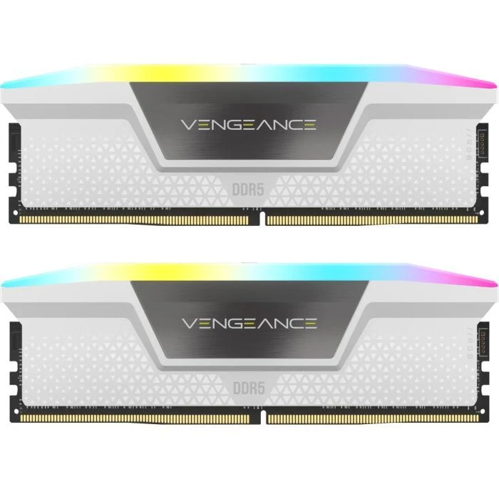 Оперативна пам'ять DDR5 32GB (2x16GB) 6400 MHz Vengeance RGB White Corsair (CMK32GX5M2B6400Z36W) (UA)