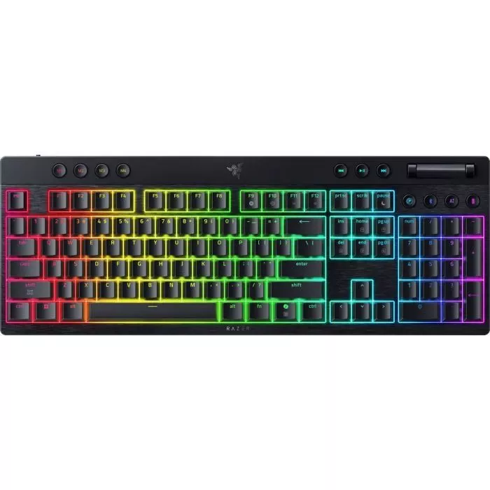 Клавіатура Razer BlackWidow V4 Low-Profile Wireless/Bluetooth/USB Yellow switch UA Black (RZ03-05271500-R3M1) (UA)